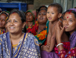 women and children beneficiaries in Bangladesh