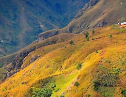 Rural landscape in Haiti