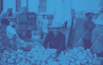 Vegetable market. Madagascar.