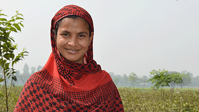 Woman farmer in Bangladesh