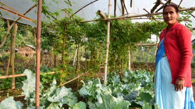 Female farmer in Nepal