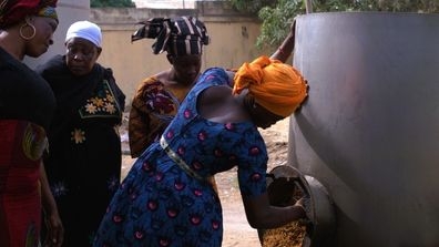 female farmers in a cooperative