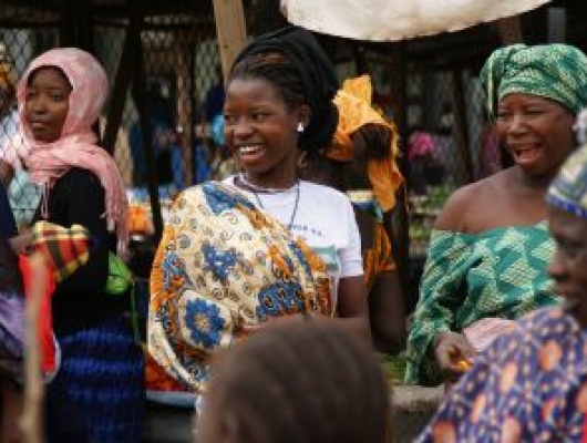 market in the Gambia